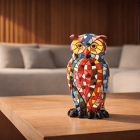 Gaudí-Style Mosaic Owl Sculpture – Barcino