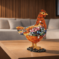 Gaudí Style Mosaic Chicken Statue – Barcino