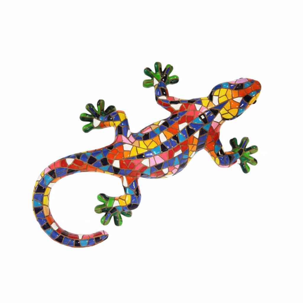 Gaudí Style Mosaic Salamander Statue – Barcino