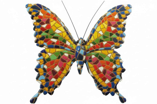 Gaudí-Style Mosaic Butterfly Sculpture – Barcino